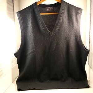 Lord&Taylor Gray Cashmere Sweater Vest szL